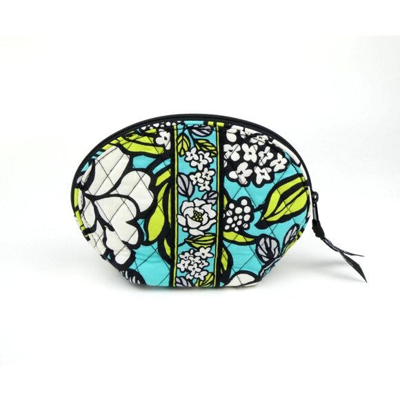 Vera Bradley Island Blooms Zip Close Cosmetic Case w/ Mirror - Picture 3 of 10
